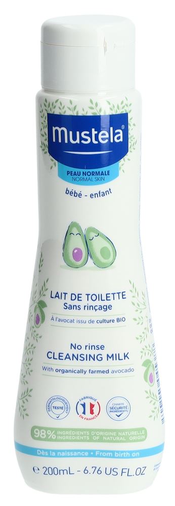 MUSTELA Lait Toilette Peau Normale 200ml | Nettoyage Doux