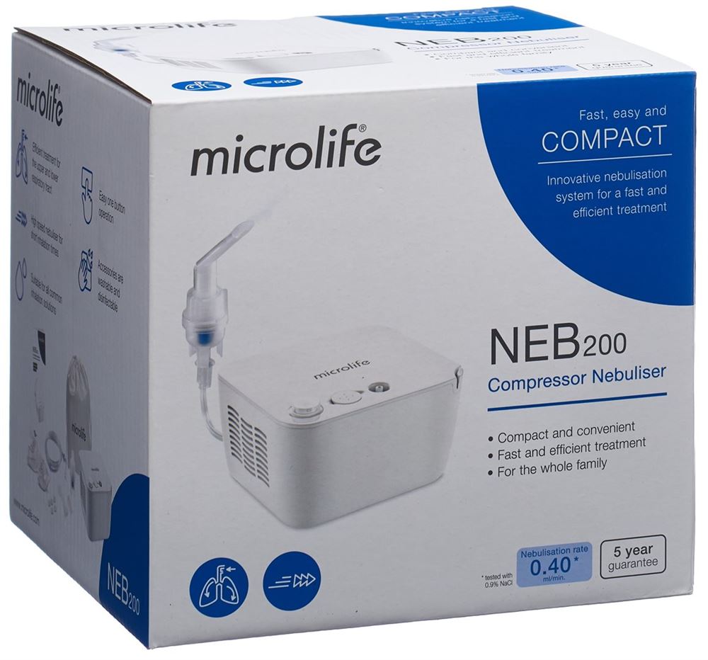 MICROLIFE NEB 200 Inhalateur Fast &amp; Easy | Rapide