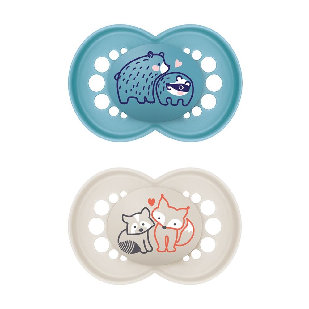 MAM Original Sucette Silicone 6-16m Garçon 2 pièces | Douceur