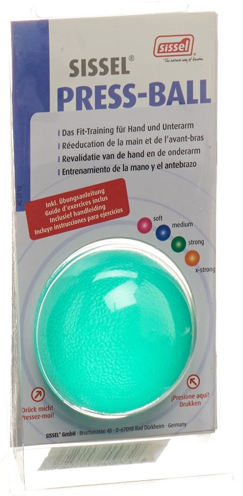 SISSEL Press Ball Vert Fort | Rééducation Main