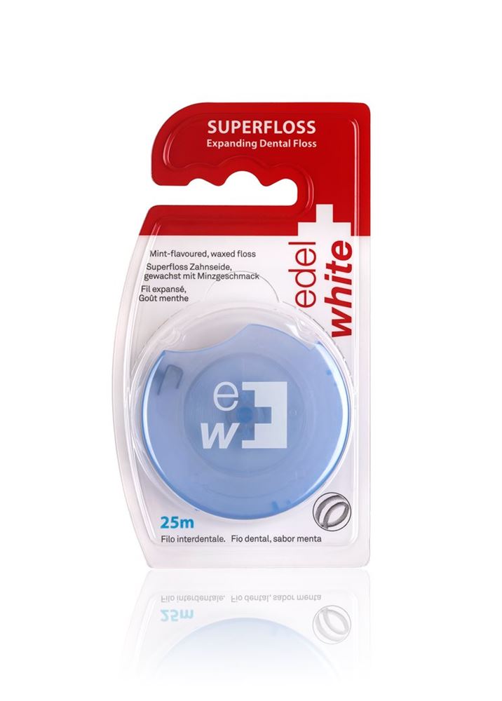 EDEL+WHITE Superfloss Menthe 25m | Nettoyage