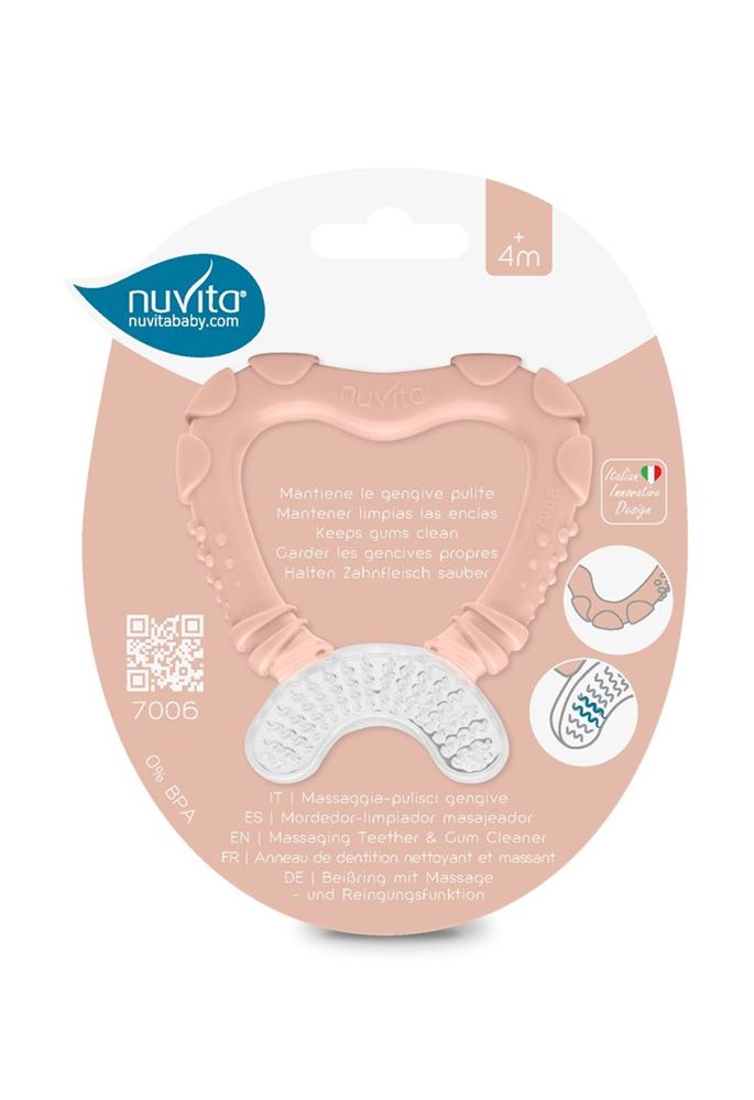 NUVITA Beissring &amp; Nettoyeur 4M+ | Rose