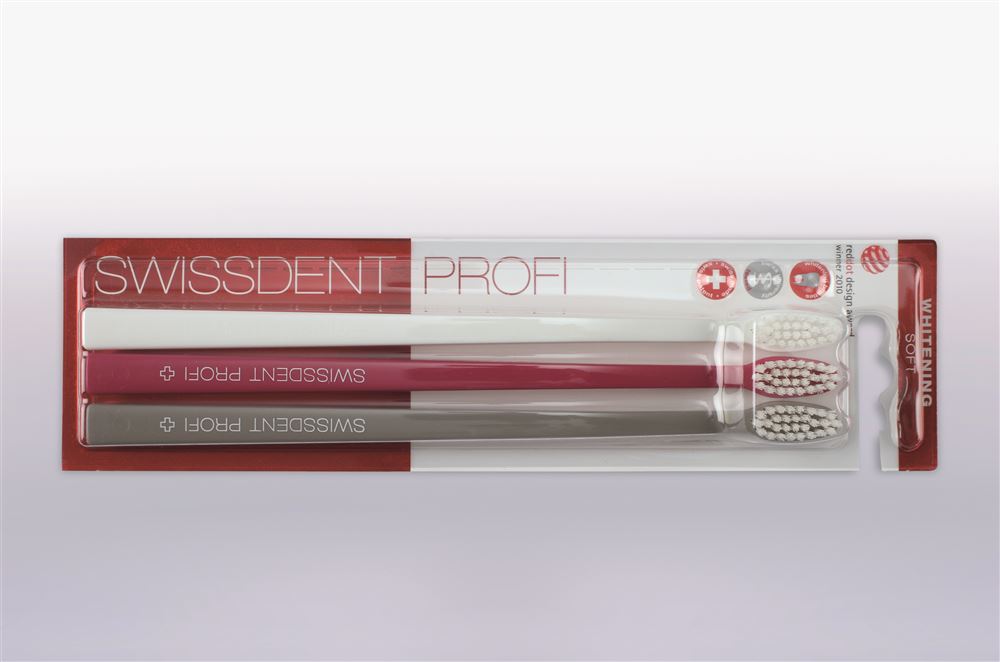 SWISSDENT Whitening Brosse à dents Trio | Rose
