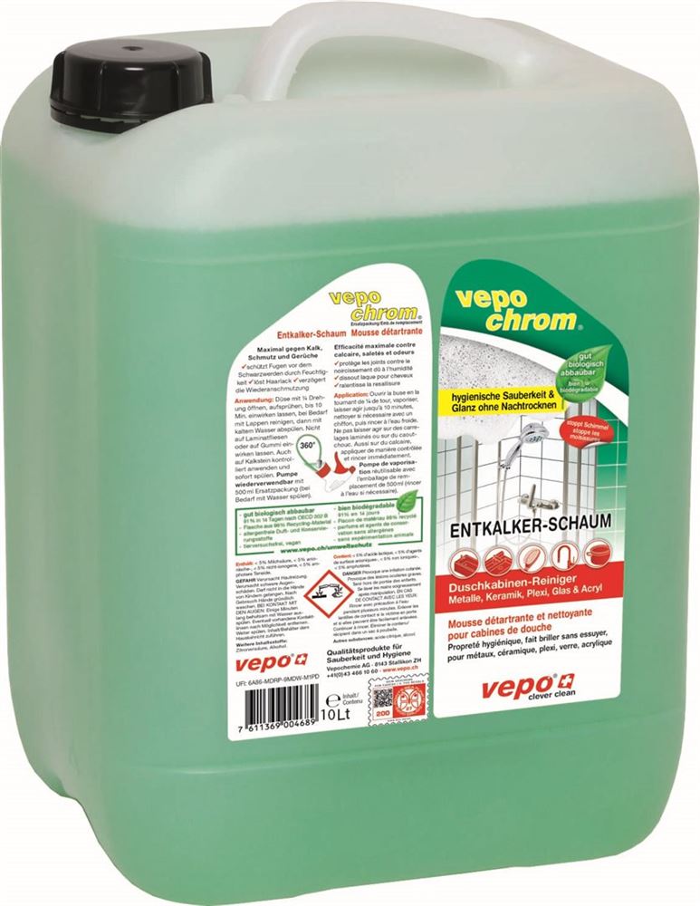 VEPOCHROM Mousse Détartrante 360° 10L | Anti-calcaire