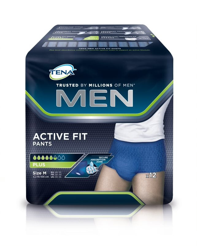 TENA Men Active Fit Pants S/M | Protection Renforcée