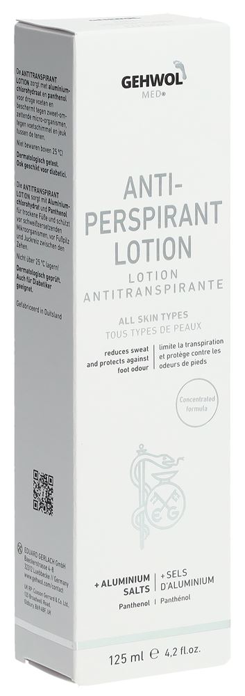 GEHWOL MED Lotion Antitranspirante 125ml | Anti-transpirant