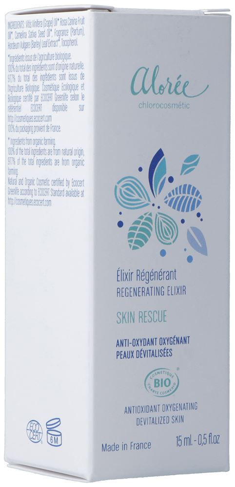 ALOREE Elixir Régénérant Skin Rescue Bio Flacon 15ml | Régénération