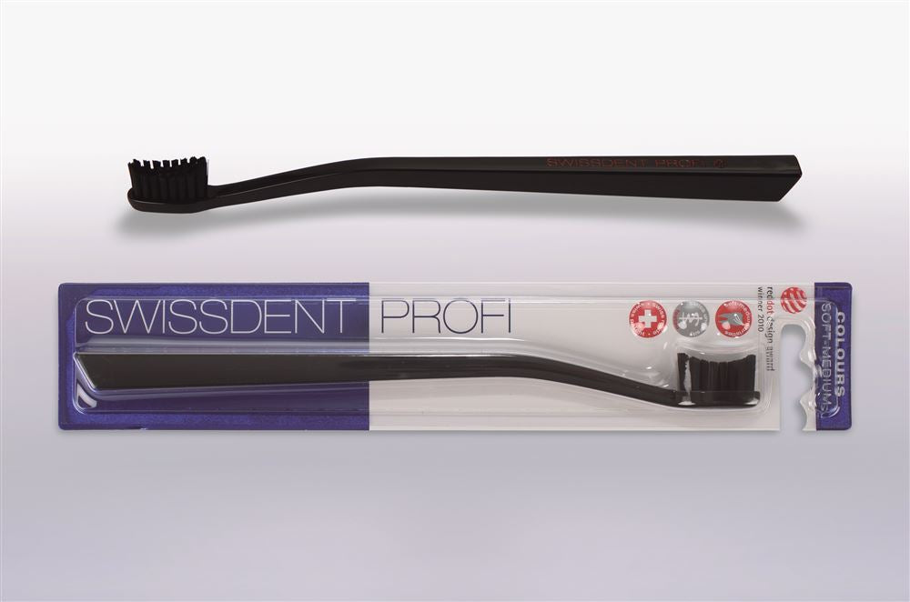 SWISSDENT Colours Brosse à dents | Noir soft-med