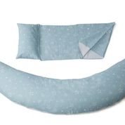 NUVITA DreamWizard Coussin Grossesse/Allaitement | Gris Étoiles