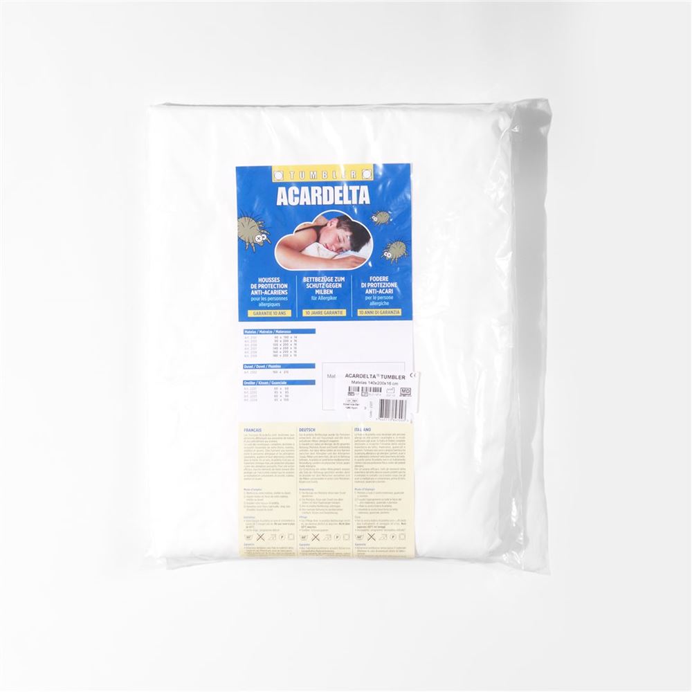 ACARDELTA Tumbler Matratze 140x200x16cm | Anti-acariens