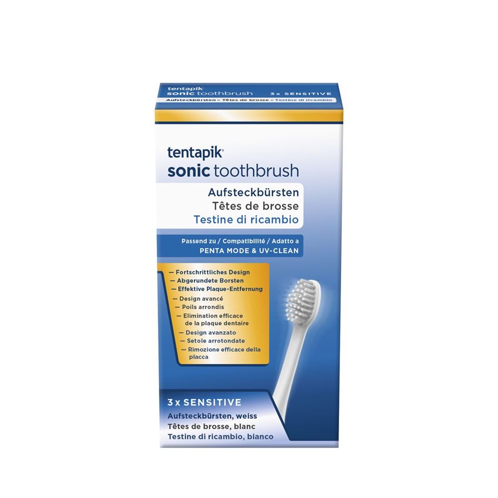 TENTAPIK Brossettes Sensitive White | 3 pièces