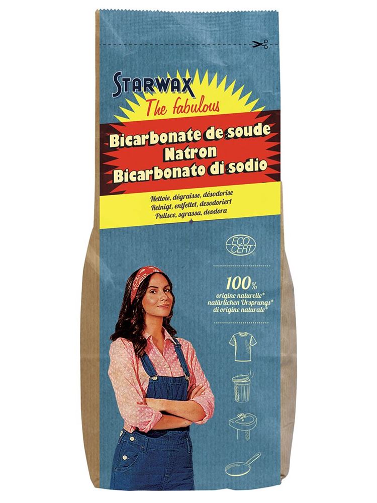 STARWAX Bicarbonate de Soude Poudre 1kg | Nettoyant Polyvalent