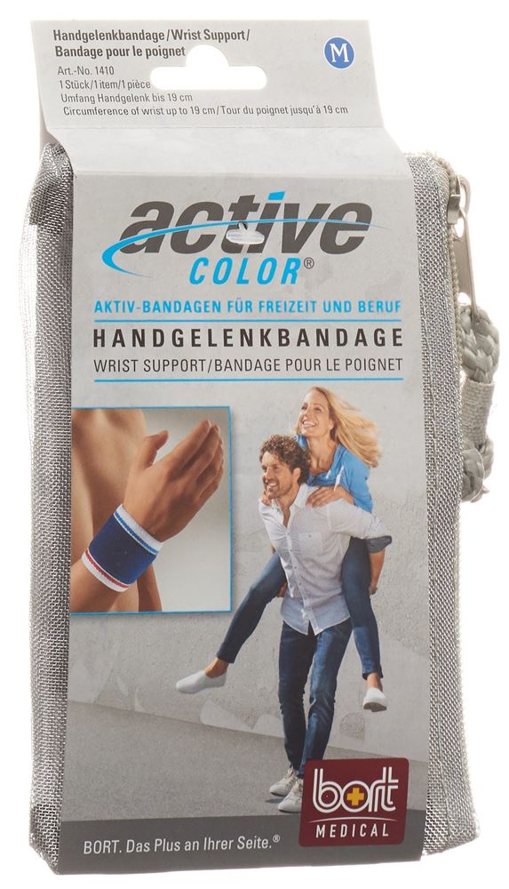 BORT ActiveColor Bandage Poignet M -19cm Bleu | Soutien