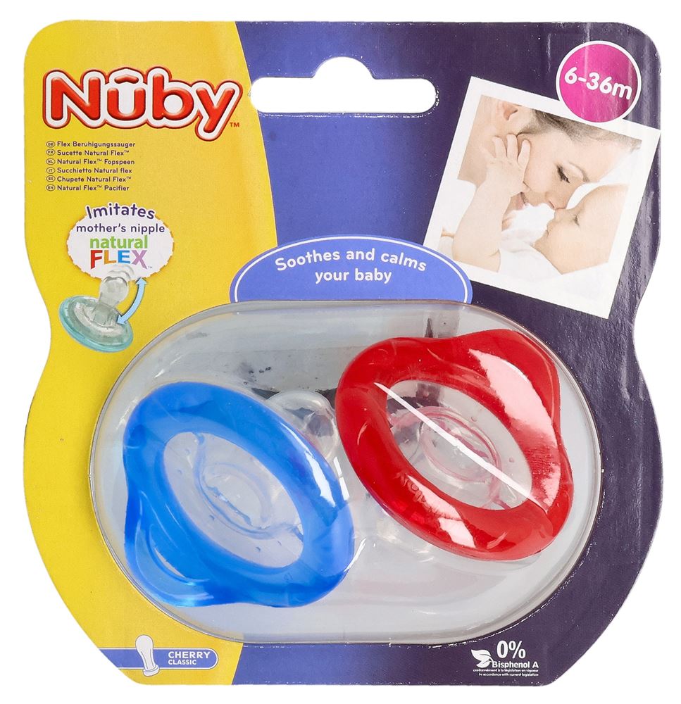 NUBY Sucette Flex 6-36 Mois | 2 Pièces