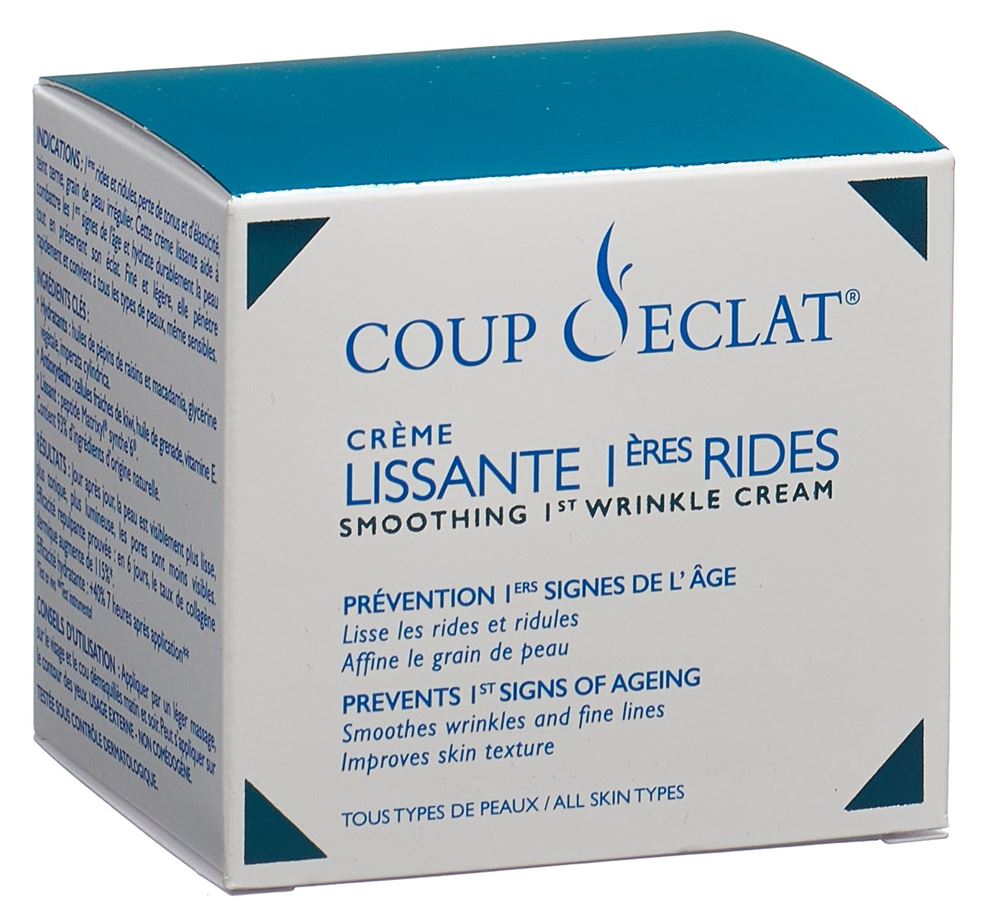 COUP D ECLAT Crème Lissante 1ères Rides 50ml | Jeunesse