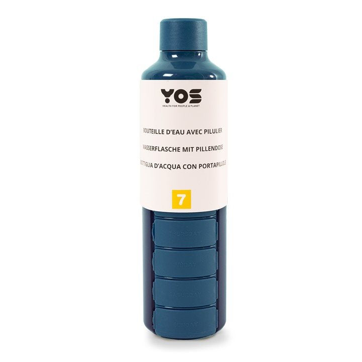 YOS Distributeur Hebdomadaire 375ml Bleu | Organisation