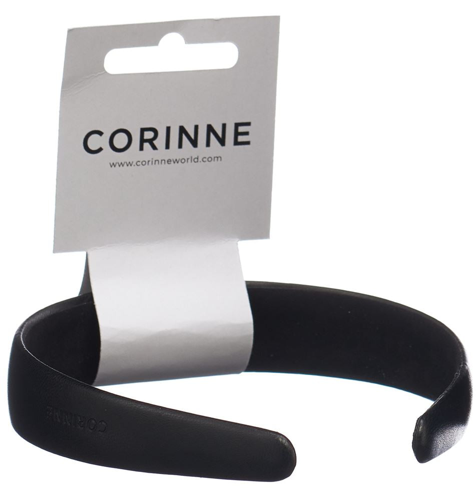 CORINNE Diadem Wide Pla Black | Accessoire