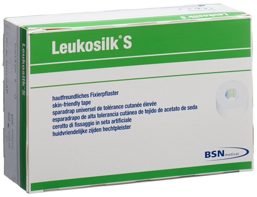 LEUKOSILK S Sparadrap 9.2mx5cm | 6 pièces