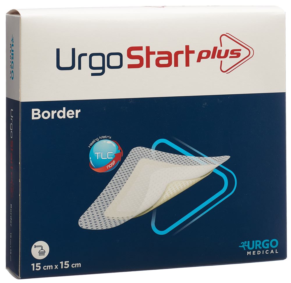 URGOSTART Plus Border Pansements 15x15cm | 10 pièces