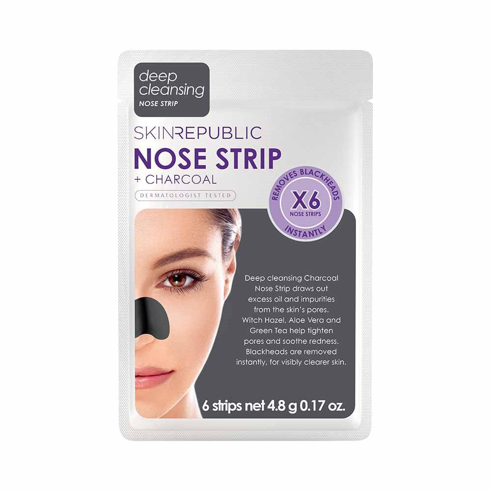 SKIN REPUBLIC Bandes Nez Charbon 6 Paires | Points Noirs