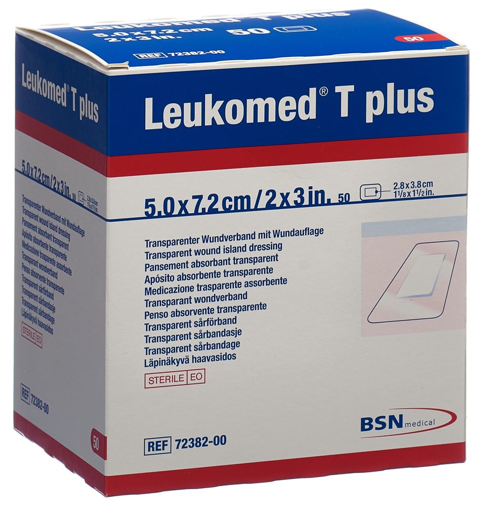 LEUKOMED T plus Pansement 7.2x5cm | 50 pièces