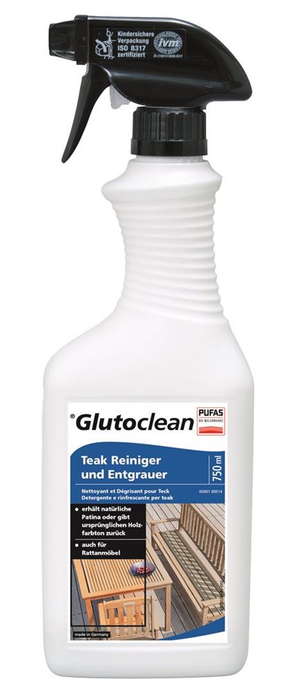 GLUTOCLEAN Nettoyant &amp; Désgriseur Teck 750ml | Rénovation
