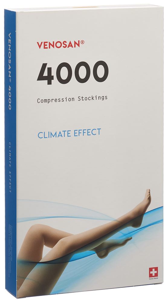 VENOSAN 4002 A-D KKL2 S Lang Offen Anthracite Bas 1 Paire | Compression