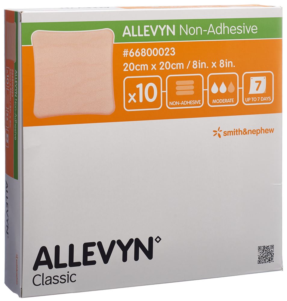 ALLEVYN NON-ADH Pansement 20x20cm | 10 pièces