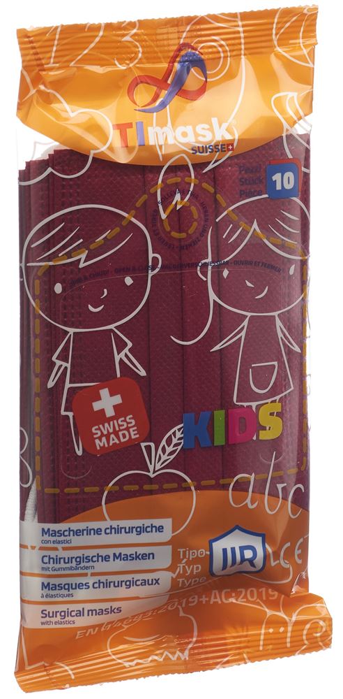 TIMASK Masque KIDS Bord 10 pièces | Jet Médical