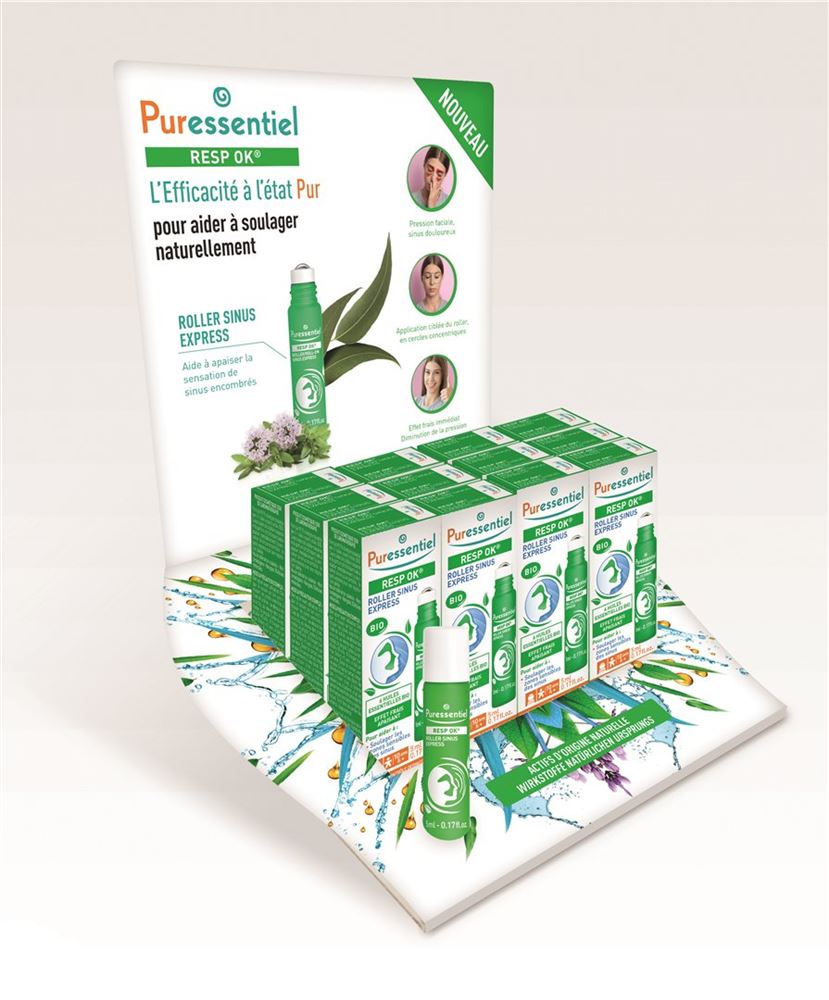 PURESSENTIEL Display Sinus Roller 12 pièces | Décongestionnant