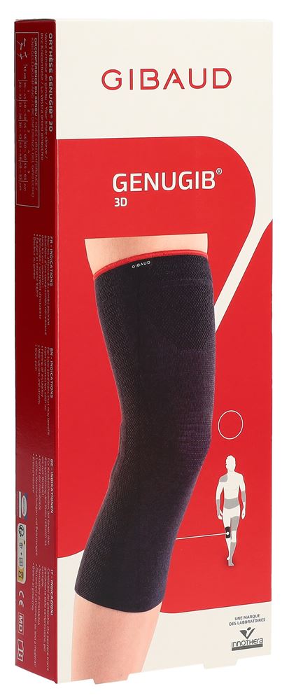 GIBAUD Genugib 3D Genouillère Gr3 38-43cm | Confort