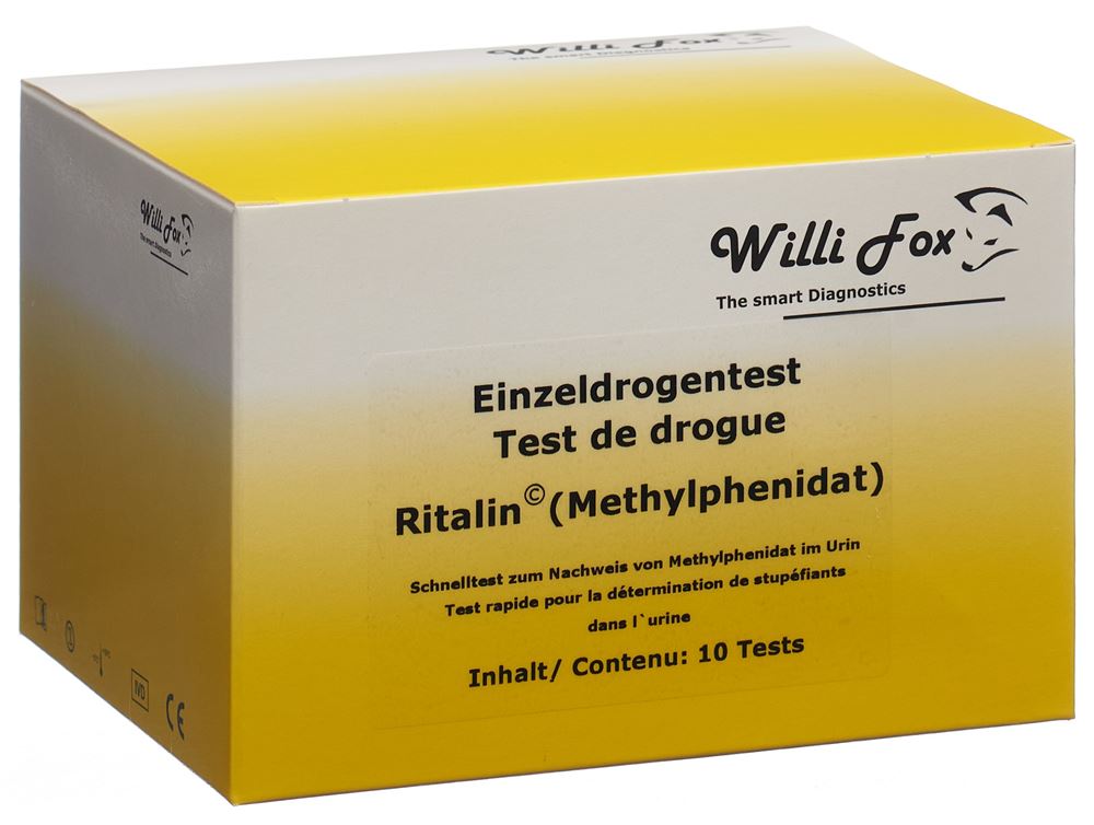 WILLI FOX Test Ritalin Urine 10 pièces | Détection Drogues