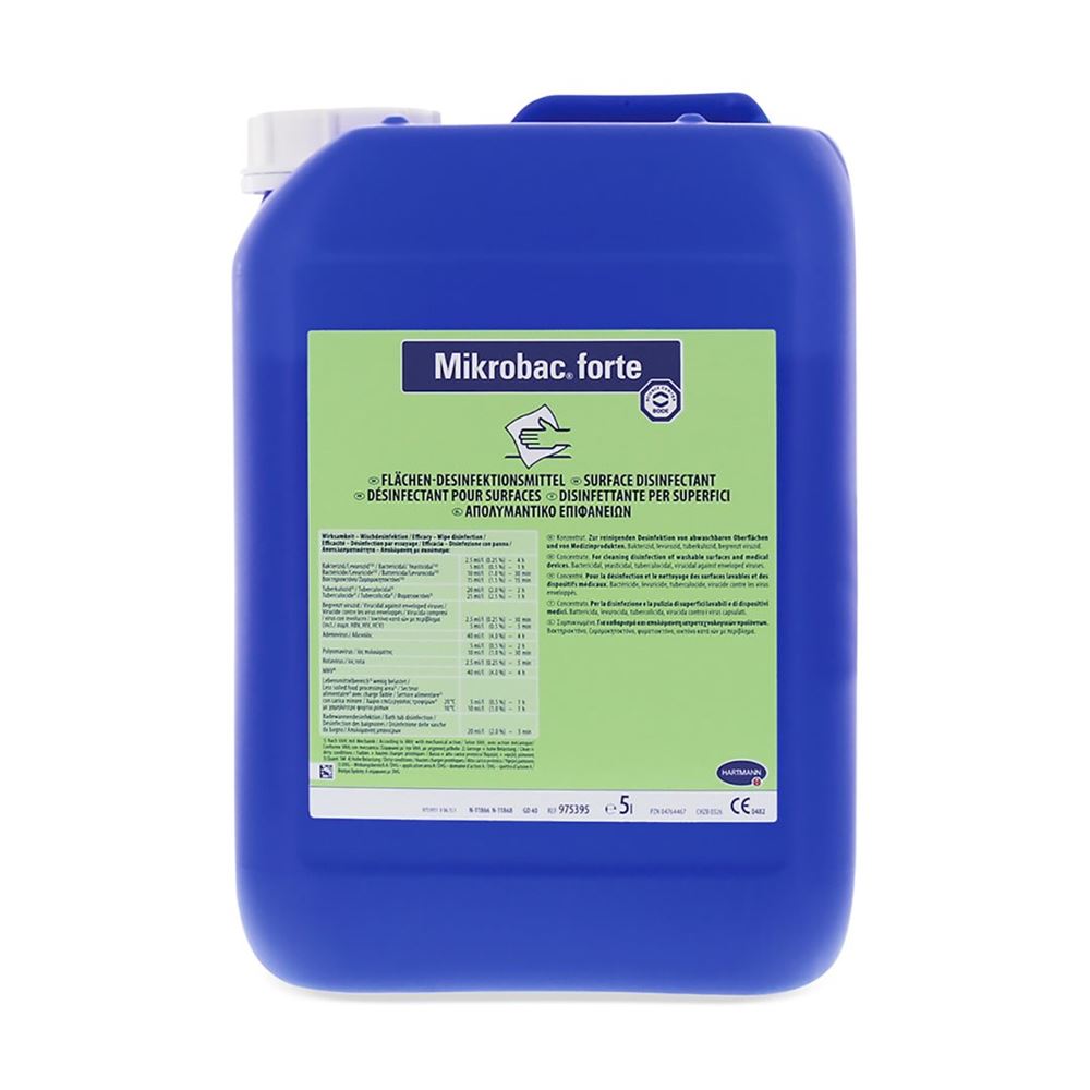 MIKROBAC Forte Nettoyant Désinfectant 5L | Usage Professionnel