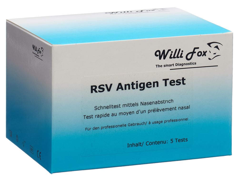 WILLI FOX RSV Antigen Schnelltest 5 pièces | Diagnostic