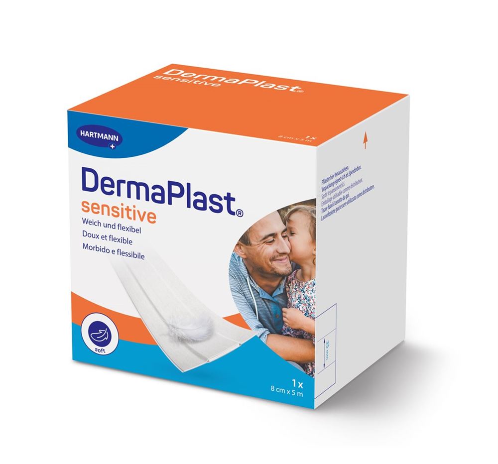 DERMAPLAST Sens Pansements Rapides 8cmx5m Bleu | Protection