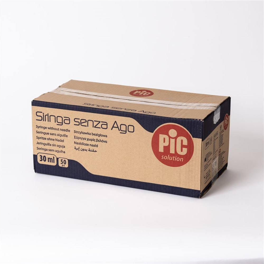 PIC SOLUTION Seringue 30ml Luer Lo 50 pièces | Usage Unique