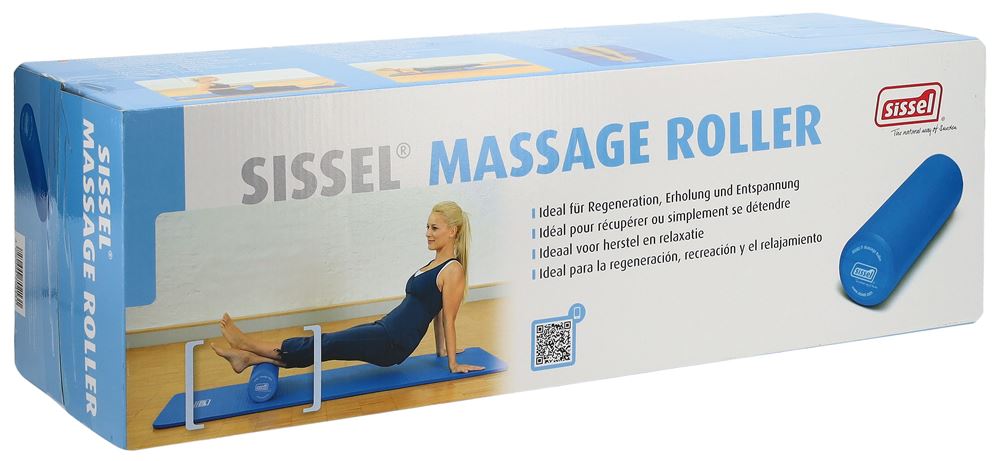 SISSEL Massage Roller Bleu 15x45cm | Relaxation Musculaire