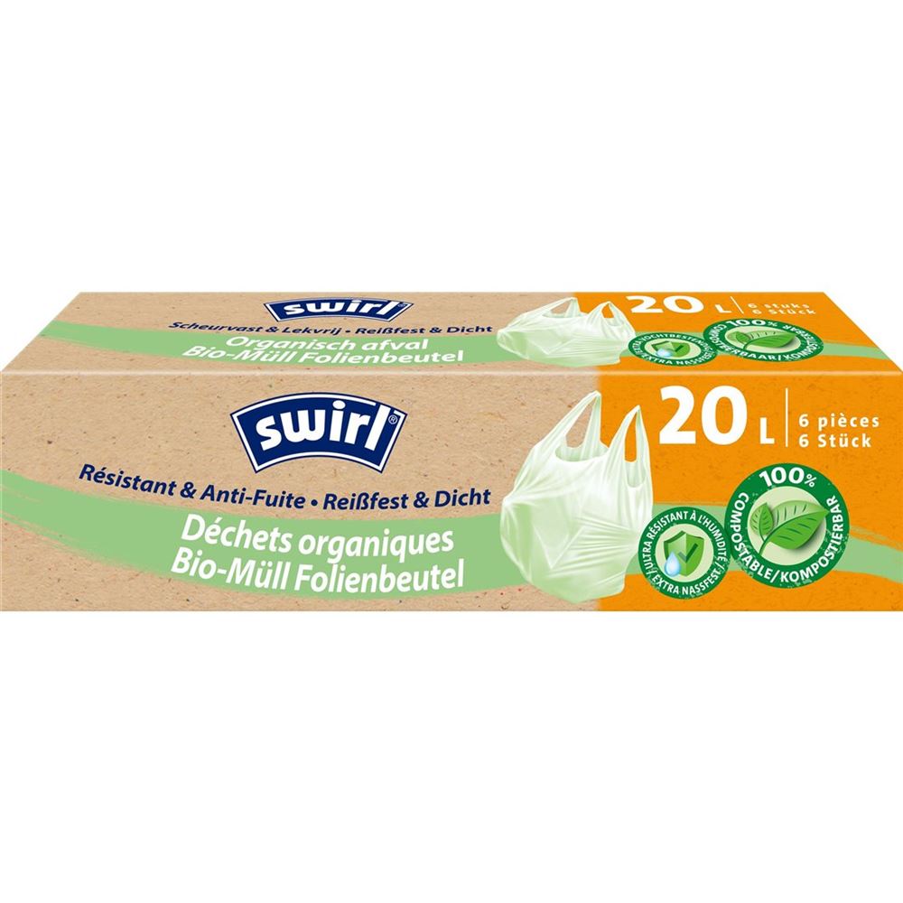 SWIRL Bio-Müll Sacs 20L | 6 pièces