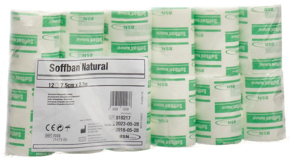 SOFFBAN NATUR Bande Rembourrage 7.5cm | 12 pièces