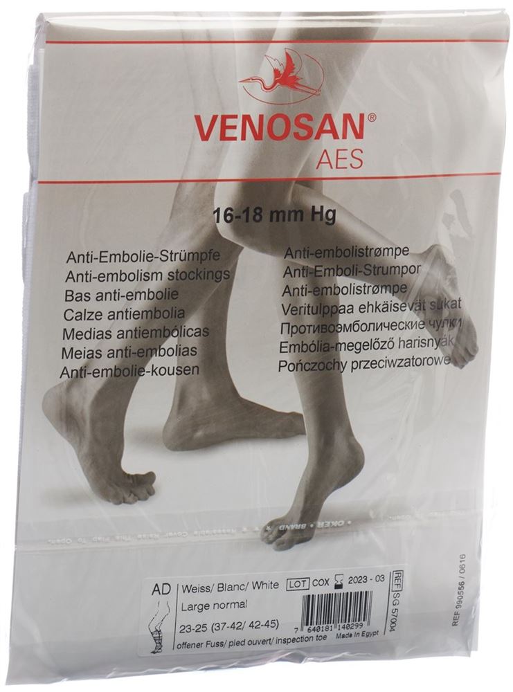VENOSAN AES A-D L | Blanc Ouvert 10 Paires
