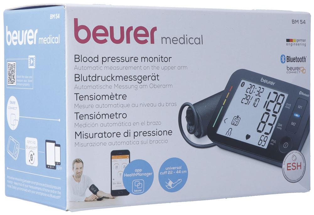 BEURER BM 54 Tensiomètre Bras | Bluetooth