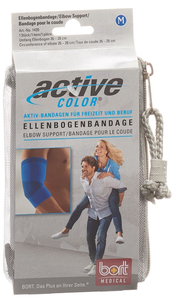 BORT ActiveColor Coude S -26cm Bleu | Compression