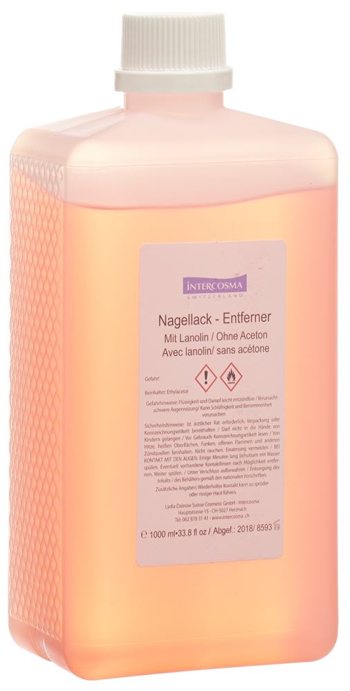 INTERCOSMA Nagellack Entferner 1000ml | Efficace