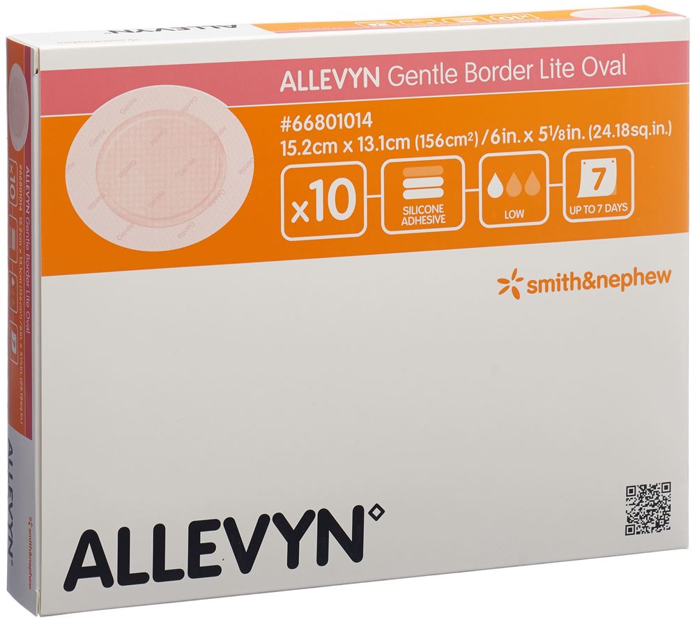ALLEVYN GB Lite Oval 15.2x13.1cm 10 pièces | Adaptabilité