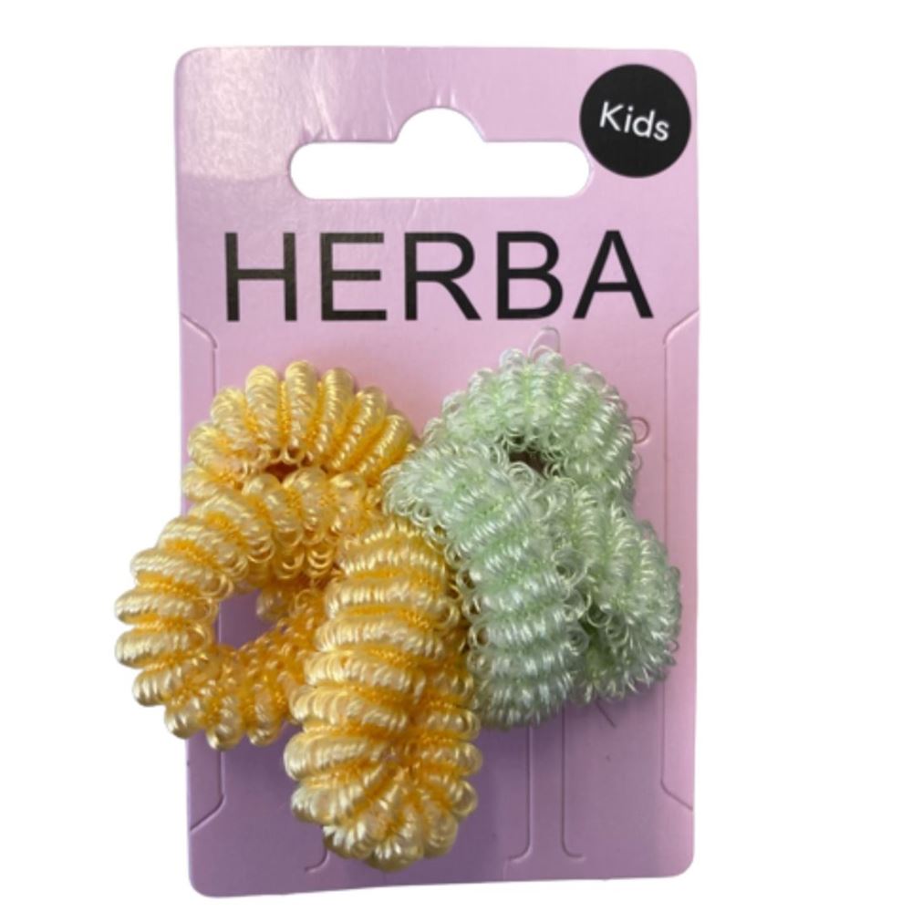 HERBA Kids Haarbinder 2.5cm neon | 6 pièces