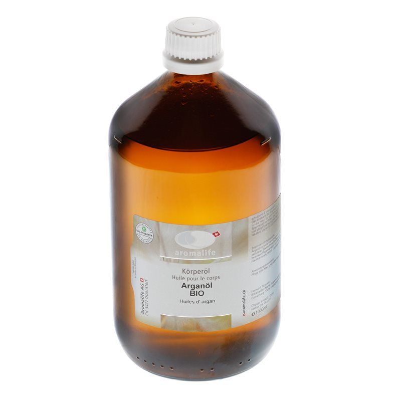 AROMALIFE Huile Corporelle Argan Naturelle BIO 1000ml | Nourrissant