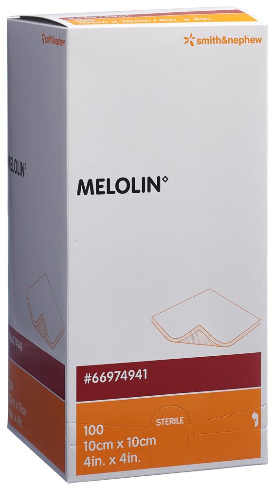 MELOLIN Compresses 10x10cm | 100 pièces Stériles