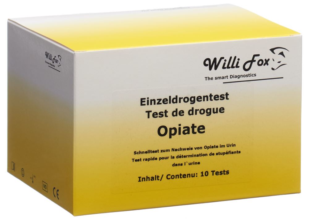 WILLI FOX Opiate Test Urin 10 pièces | Détection rapide