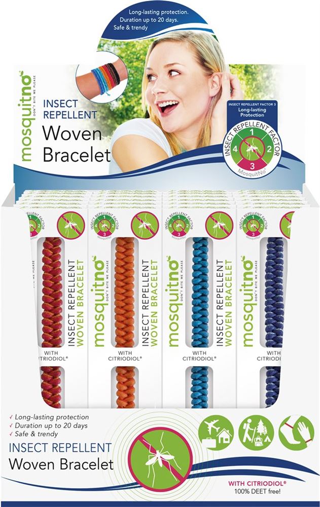 MOSQUITNO Bracelet Citriodiol | 24 pièces