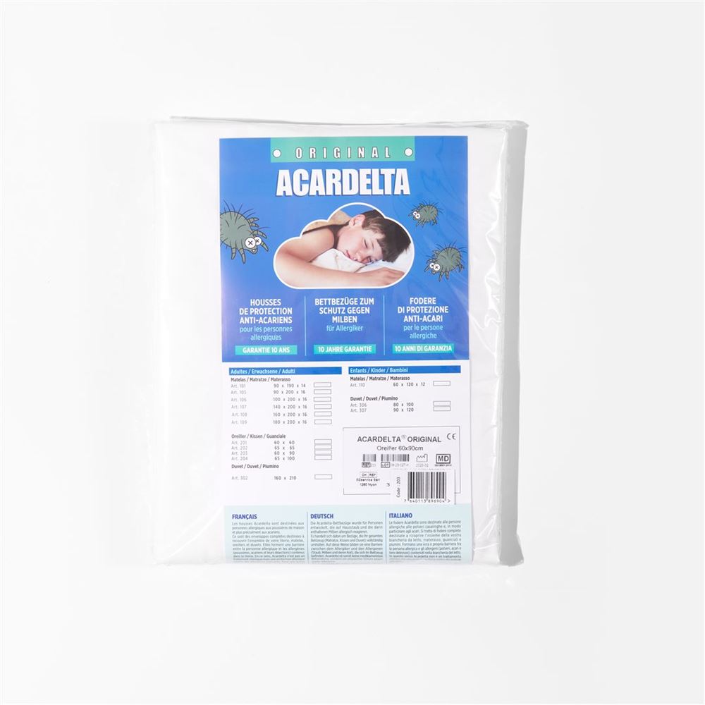 ACARDELTA Kissen 60x90cm | Anti-acariens